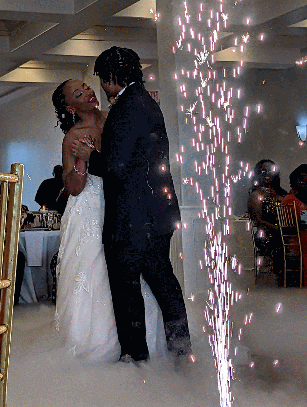 Doug and Alyssa at the wedding