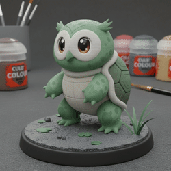 Owl Turtle Miniature Animation